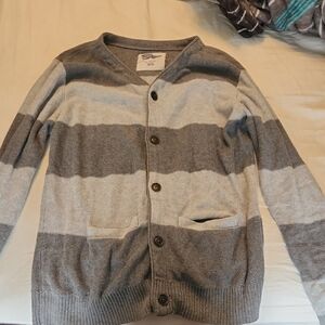 Gray Striped Sweater